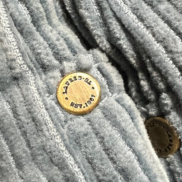 Vintage Ralph Lauren Corduroy High Rise Trousers Straight Cut Fit Pants 80s 90s - Picture 6 of 8